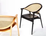 Bent Rattan Dining Chair