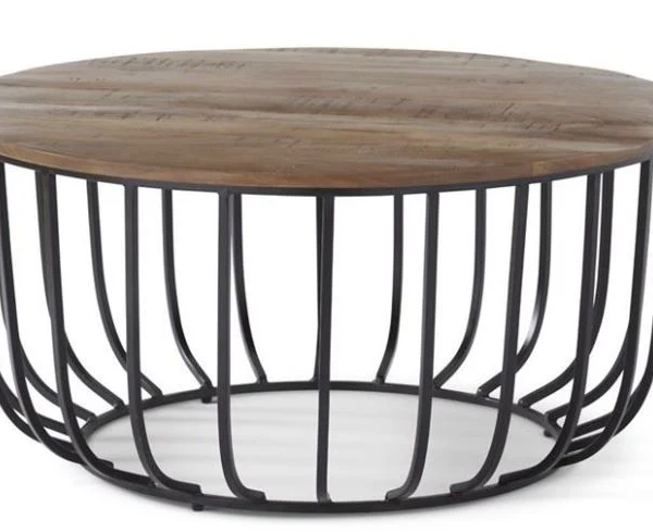 Black Metal Cage Coffee Table