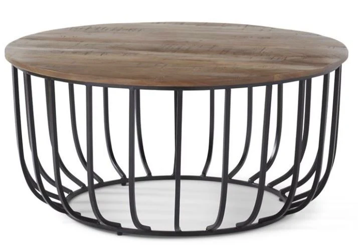 Black Metal Cage Coffee Table