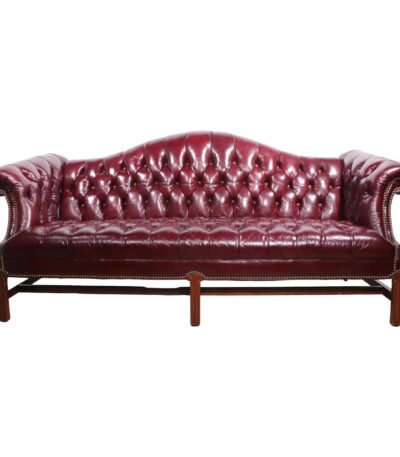 Tufted-Burgandy-Sofa