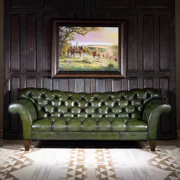 Emerald Green Chesterfield Sofa