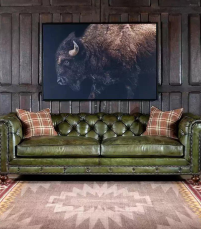 Berkshire Olive Chesterfield Sofa