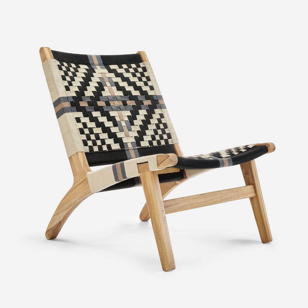 Teak Lounge Chair – Colonial Pattern