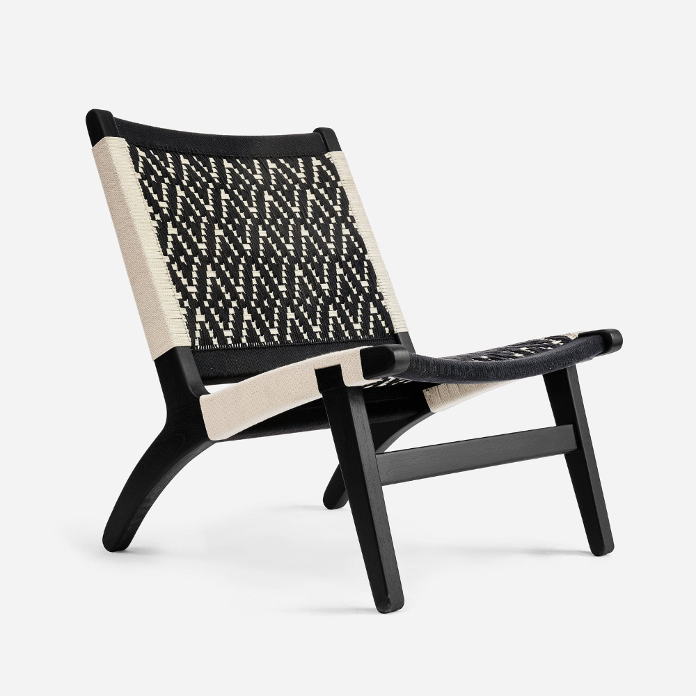Teak Lounge Chair-Vernice Pattern