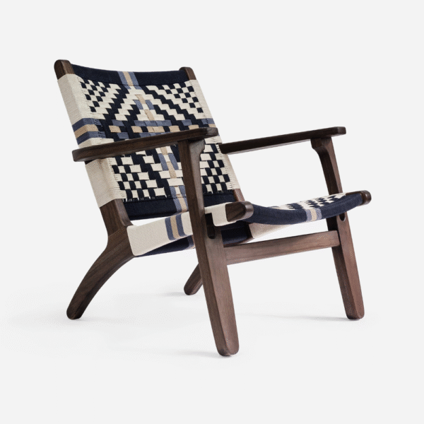 Teak Walnut Armchair-Colonial Pattern